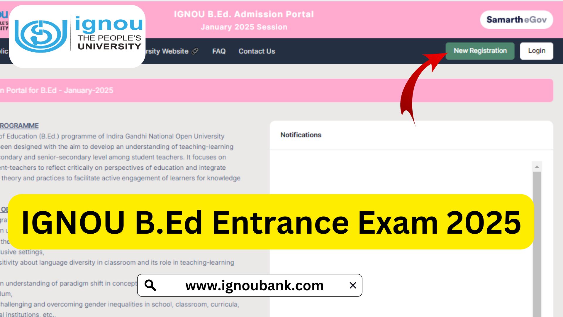 IGNOU B.Ed Entrance Exam 2025 Application Process Eligibility Syllabus and More 1