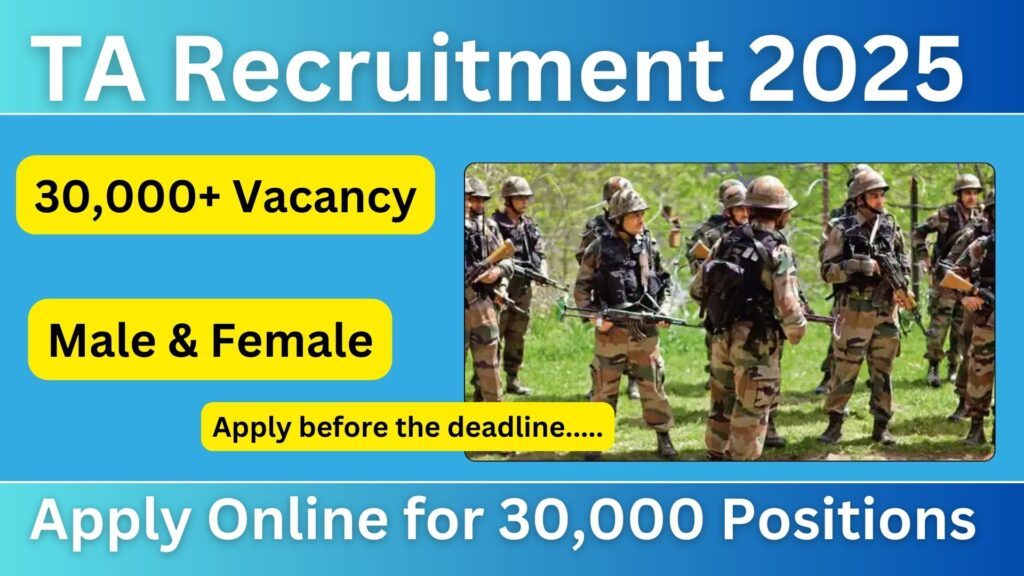 Territorial Army Recruitment 2025: Apply Online, Eligibility, Exam Date & Selection Process 2 Territorial Army Recruitment 2025: Apply Online, Eligibility, Exam Date & Selection Process